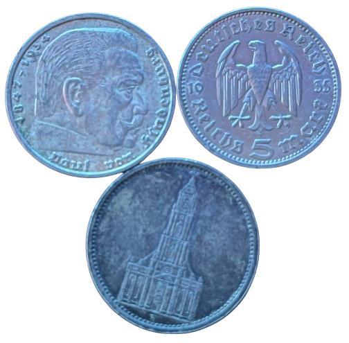 zilveren 5 Duitse Marken (1933-1939), Postzegels en Munten, Munten en Bankbiljetten | Verzamelingen, Munten, Verzenden