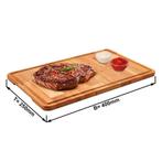 GGM Gastro | (6 stuks) Steak bord - Eikenhout - 400x250mm |, Verzenden
