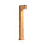 Moderne staande buitenlamp aluminium met hout print 65cm, Tuin en Terras, Buitenverlichting, Nieuw, Minder dan 50 watt