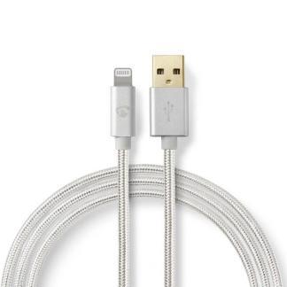 Apple Lightning kabel | 1 meter (Zilver), Telecommunicatie, Mobiele telefoons | Toebehoren en Onderdelen, Nieuw, Verzenden