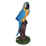 Decoratie blauwe papegaai 32 cm - Decoratie vogels, Verzenden, Nieuw