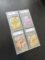 Pokémon - 4 Graded card - CHARIZARD FULL ART & MEWTWO V FULL, Nieuw