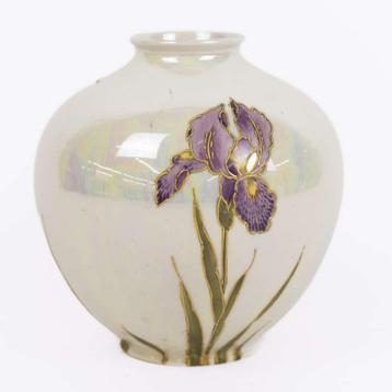 Gebroeders Heubach Art Nouveau Vaas met Orchidee beschikbaar voor biedingen
