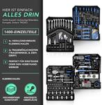 Gereedschapskoffer gevuld - Gereedschapstrolley - 949 delig, Verzenden, Zo goed als nieuw