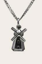 Zilveren Molen grondzeiler ketting hanger, Verzenden, Nieuw