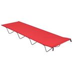 vidaXL Campingbed 180x60x19 cm oxford stof en staal rood, Caravans en Kamperen, Verzenden, Nieuw
