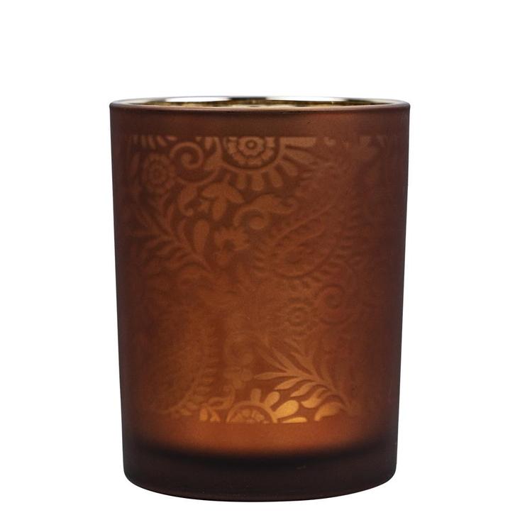 Theelichthouder paisley oranje medium 12cm*, Huis en Inrichting, Woonaccessoires | Overige, Verzenden