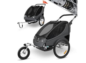 Kinderfietskar kinderaanhanger - met jogger / buggyfunctie beschikbaar voor biedingen