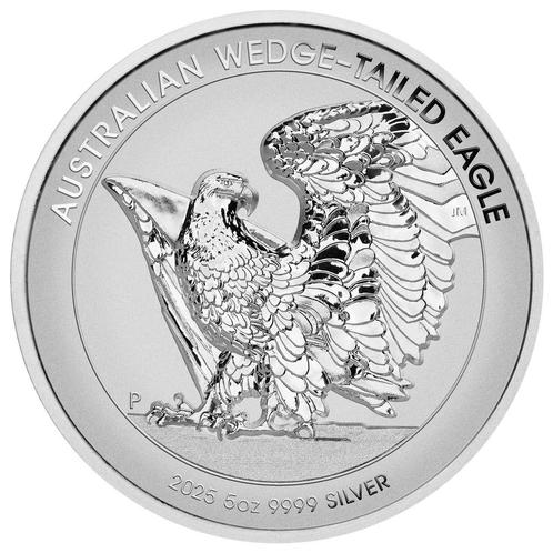 Wedge tailed Eagle 5 oz 2025 Ultra High Relief Reverse PROOF, Postzegels en Munten, Munten | Azië, Losse munt, Zilver, Verzenden