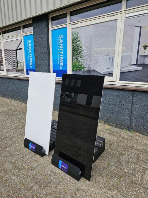 Vloertegels 60x120 zwart tegels hoogglans Black wandtegels, Doe-het-zelf en Verbouw, Tegels, 60 cm of meer, 60 cm of meer, Nieuw