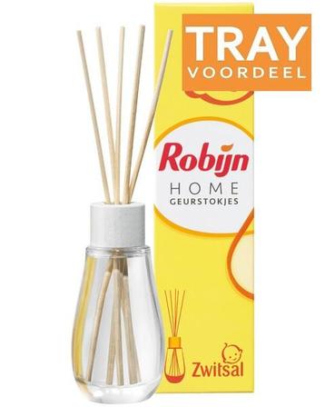 ROBIJN ZWITSAL HOME GEURSTOKJES TRAY 6 X 45 ML beschikbaar voor biedingen