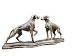 Beeld, (XL) Iron Dogs 48.5cm - 21 cm - IJzer, Antiek en Kunst