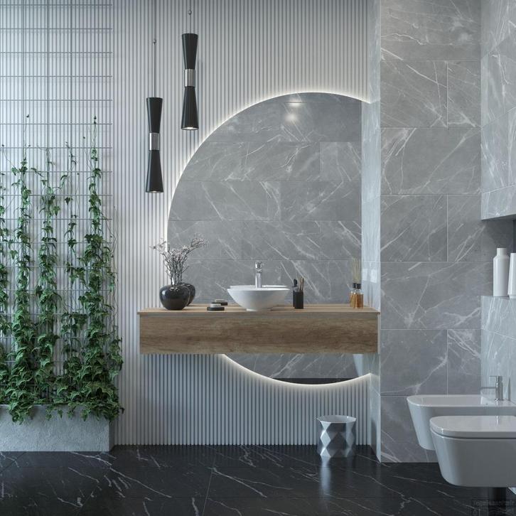 Gliss Design Calypso Spiegel tbv Onderkast 140 cm Links, Doe-het-zelf en Verbouw, Sanitair, Bad, Nieuw, Ophalen of Verzenden