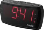 Wekkerradio - Digitale wekker - Alarmklok - Zwart - Fysic -, Verzenden, Zo goed als nieuw