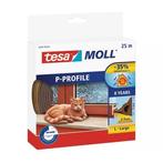 Tochtstrip | Tesa | 25 meter (P-profiel, Zelfklevend, Bruin), Verzenden, Nieuw