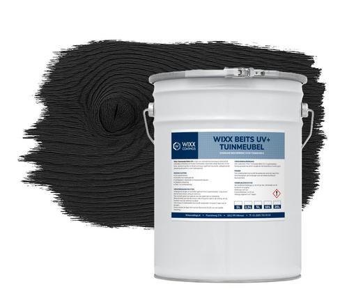 Wixx Tuinmeubelbeits UV+ Zwart 10L, Doe-het-zelf en Verbouw, Verf, Beits en Lak, Beits, Zwart, Nieuw, 5 tot 10 liter, Verzenden