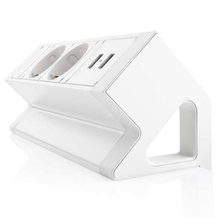 Power DeskUp - 2 stroomingangen + 2 USB ingangen - Wit, Zakelijke goederen, Kantoor en Winkelinrichting | Kantoormeubilair en Inrichting