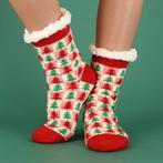 Apollo Dames Fleece Sokken Rood - Feestelijke Kerstsokken, Ophalen of Verzenden, Nieuw