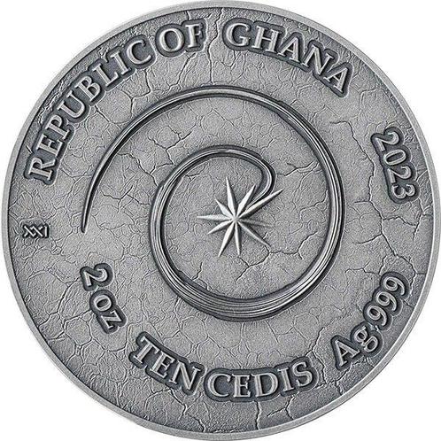 Ghana. 10 Cedis 2023 Phoenix Chronicles of Fire Antique, Postzegels en Munten, Munten | Europa | Niet-Euromunten