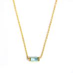 Aqua ketting gold plated stainless steel, Sieraden, Tassen en Uiterlijk, Kettingen, Verzenden, Nieuw