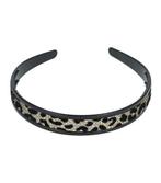 Haarband Diadeem Glitter Panter Print Zilver, Verzenden, Nieuw