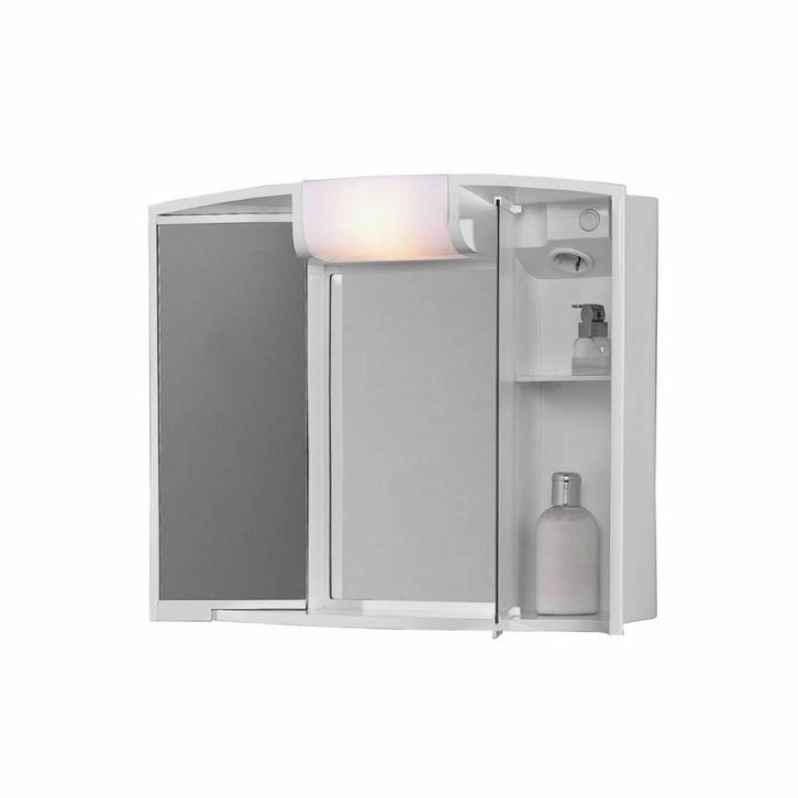 Spiegelkast Go By Van Marcke Angy 59x15x50cm Kunststof, Huis en Inrichting, Woonaccessoires | Spiegels, Ophalen of Verzenden