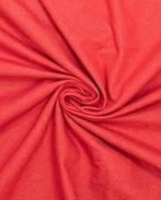 Denim Katoen Washed Rood, Nieuw, Rood