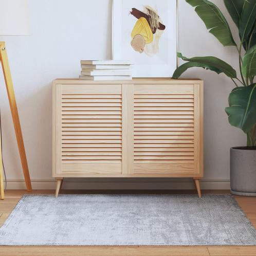 vidaXL Kastdeuren met lamellen 2 st 61,5x49,4 cm massief, Huis en Inrichting, Kasten | Overige, Nieuw, Verzenden