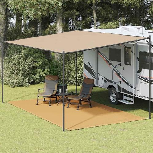 vidaXL Tenttapijt 300x600 cm HDPE zandkleurig, Caravans en Kamperen, Kampeeraccessoires, Nieuw, Verzenden