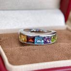 ***NIET VEILIGGEKLIIKT*** Tutti Frutti edelstenen ring in, Sieraden, Tassen en Uiterlijk, Antieke sieraden