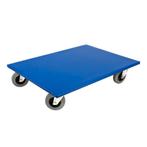 Meubelhondje 80x60 cm Blauw 500 kg Rubber Wiel, Doe-het-zelf en Verbouw, Verzenden, Nieuw