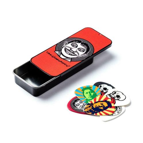 Dunlop John van Hamersveld opbergblikje met plectrums medium, Verzamelen, Muziek, Artiesten en Beroemdheden, Gebruiksvoorwerp