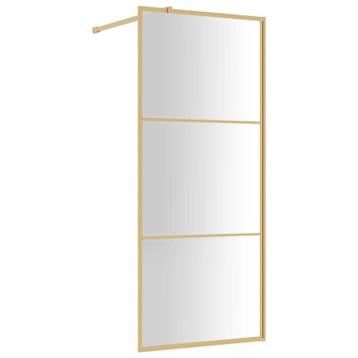 Douchewand 80x195 ESG-glas Goud | Tweedekansje | OP=OP beschikbaar voor biedingen