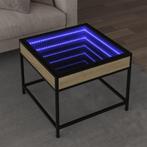 vidaXL Salontafel met Infinity LED 50x50x41 cm sonoma, 50 tot 100 cm, Verzenden, Nieuw, 50 tot 100 cm