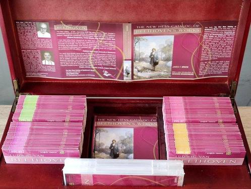 Ludwig van Beethoven - 5 kg wooden case, 87 audio cds, 2, Cd's en Dvd's, Vinyl Singles