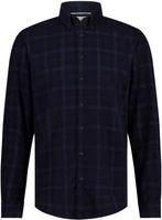State Of Art Overhemd Fine Corduroy Ruit Navy maat M Heren, Verzenden, Nieuw, Blauw, State of Art