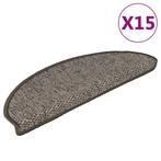 vidaXL Trapmatten zelfklevend 15 st sisal-look 65x21x4 cm, Verzenden, Nieuw