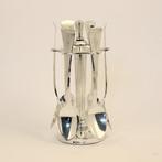 Art Deco Carroussel met 6 identieke theepels - ZELDZAAM -, Antiek en Kunst, Antiek | Goud en Zilver