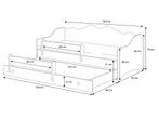 Compact Kinderbed EMMA - Ruimtebesparend - 160x80cm - Wit..., Ophalen of Verzenden, Nieuw