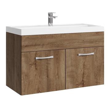 Badkamermeubel Set Paso 01 80 x 40 cm Bruin Eiken Badmeubel beschikbaar voor biedingen