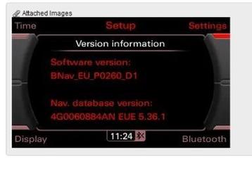2023-2024 5.36.1  Audi mmi 3g basic navigatie update