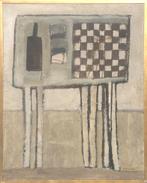 Klaas Gubbels (1934), Stilleven met fles en schaakbord