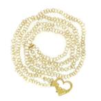 Halsketting - 18 karaat Geel goud Parel, Sieraden, Tassen en Uiterlijk, Antieke sieraden