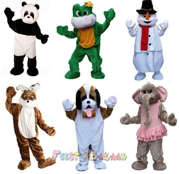 Mascotte Pakken | Dieren Mascottepak | Kostuum Pak Dieren, Hobby en Vrije tijd, Feestartikelen, Carnaval, Kostuum, Nieuw, Ophalen of Verzenden