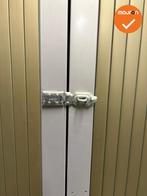 Roldeurkast S - B-keuze - 195x120x45 - Zilvergrijs met koper, Werkplek, Ophalen of Verzenden, Gebruikt, Kast