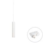 Design hanglamp wit incl. rail adapter 3-fase - 3-Phase Tuba, Nieuw, Overige materialen, Modern