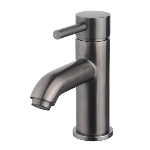 BWS Wastafelmengkraan Laag Model 16 cm Gunmetal, Doe-het-zelf en Verbouw, Sanitair, Kraan, Nieuw, Ophalen of Verzenden