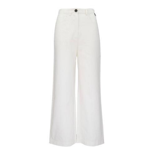 Dame Blanche • wijde broek in ecru • 42, Kleding | Dames, Broeken en Pantalons, Nieuw, Maat 42/44 (L), Verzenden