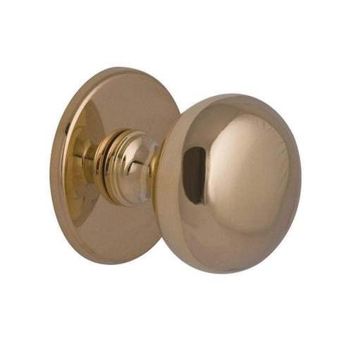 Voordeurknop IRIS 72mm - messing ongelakt, Doe-het-zelf en Verbouw, Hang- en Sluitwerk, Nieuw, Verzenden