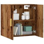 vidaXL Wandkast 60x31x60 cm bewerkt hout oud houtkleurig, Huis en Inrichting, Kasten | Overige, Verzenden, Nieuw